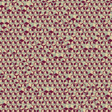  Altıgen Labirent deseni soyut illüstrasyon