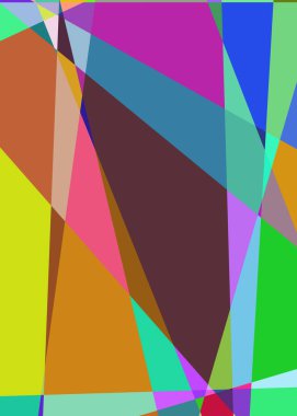 Geometrik soyutlama üretken sanat arkaplan çizimi