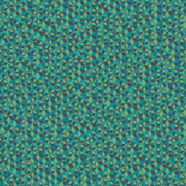  Altıgen Labirent deseni soyut illüstrasyon