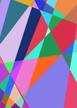 Geometrik soyutlama üretken sanat arkaplan çizimi