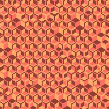  Altıgen Labirent deseni soyut illüstrasyon