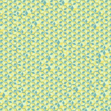  Altıgen Labirent deseni soyut illüstrasyon