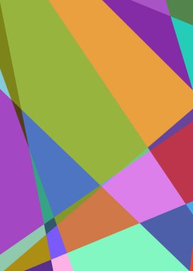 Geometrik soyutlama üretken sanat arkaplan çizimi