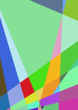 Geometrik soyutlama üretken sanat arkaplan çizimi