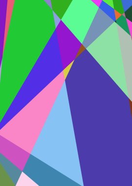 Geometrik soyutlama üretken sanat arkaplan çizimi