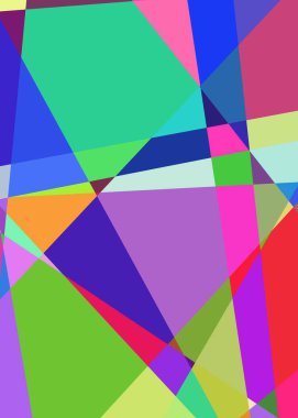 Geometrik soyutlama üretken sanat arkaplan çizimi