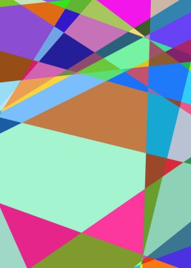 Geometrik soyutlama üretken sanat arkaplan çizimi