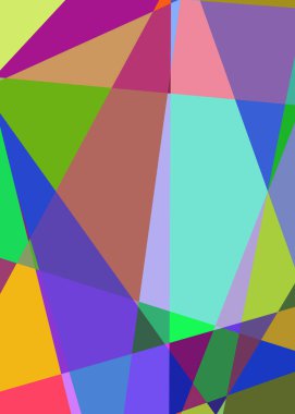 Geometrik soyutlama üretken sanat arkaplan çizimi