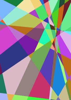 Geometrik soyutlama üretken sanat arkaplan çizimi