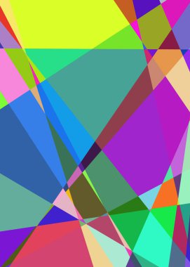 Geometrik soyutlama üretken sanat arkaplan çizimi