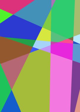 Geometrik soyutlama üretken sanat arkaplan çizimi