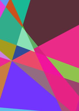 Geometrik soyutlama üretken sanat arkaplan çizimi