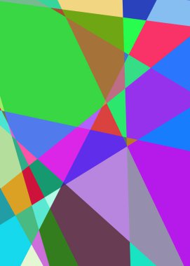 Geometrik soyutlama üretken sanat arkaplan çizimi