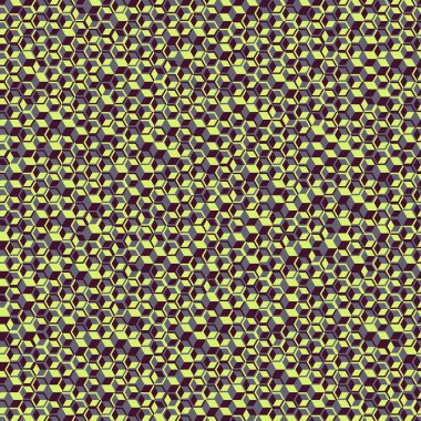  Altıgen Labirent deseni soyut illüstrasyon