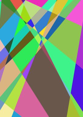 Geometrik soyutlama üretken sanat arkaplan çizimi