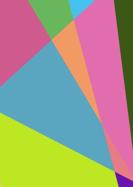 Geometrik soyutlama üretken sanat arkaplan çizimi