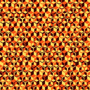  Altıgen Labirent deseni soyut illüstrasyon