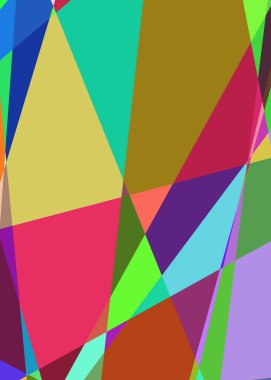 Geometrik soyutlama üretken sanat arkaplan çizimi