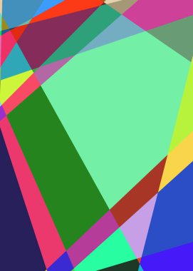 Geometrik soyutlama üretken sanat arkaplan çizimi