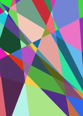 Geometrik soyutlama üretken sanat arkaplan çizimi