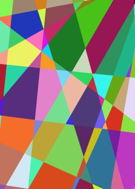 Geometrik soyutlama üretken sanat arkaplan çizimi