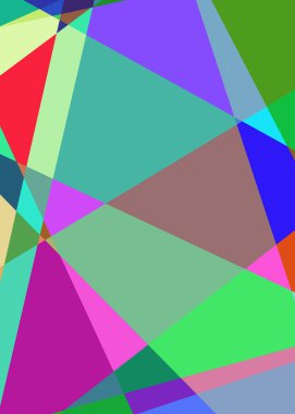 Geometrik soyutlama üretken sanat arkaplan çizimi