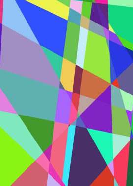 Geometrik soyutlama üretken sanat arkaplan çizimi