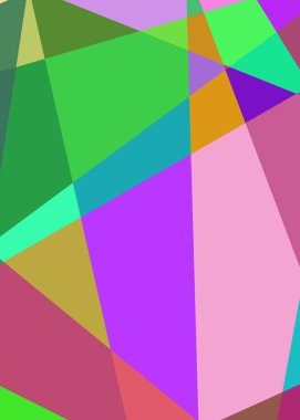 Geometrik soyutlama üretken sanat arkaplan çizimi