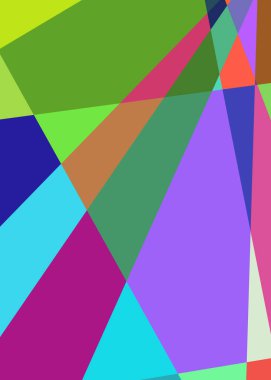 Geometrik soyutlama üretken sanat arkaplan çizimi