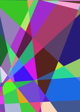 Geometrik soyutlama üretken sanat arkaplan çizimi