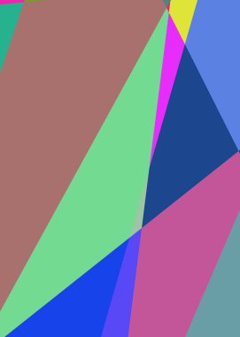 Geometrik soyutlama üretken sanat arkaplan çizimi