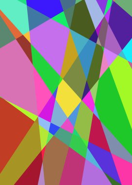 Geometrik soyutlama üretken sanat arkaplan çizimi