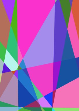 Geometrik soyutlama üretken sanat arkaplan çizimi