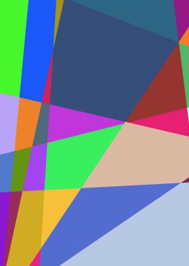 Geometrik soyutlama üretken sanat arkaplan çizimi