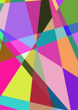 Geometrik soyutlama üretken sanat arkaplan çizimi