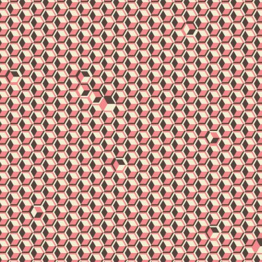  Altıgen Labirent deseni soyut illüstrasyon