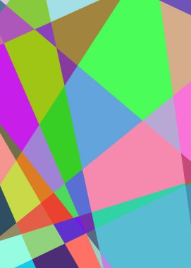 Geometrik soyutlama üretken sanat arkaplan çizimi