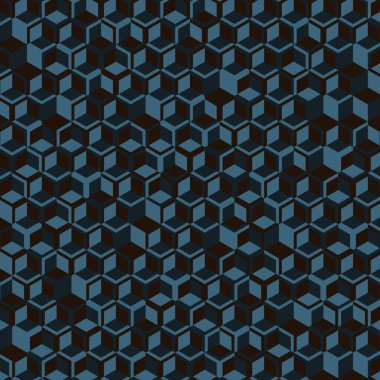  Altıgen Labirent deseni soyut illüstrasyon