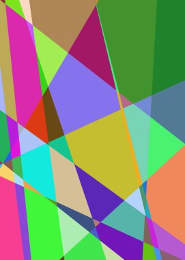 Geometrik soyutlama üretken sanat arkaplan çizimi