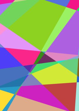 Geometrik soyutlama üretken sanat arkaplan çizimi