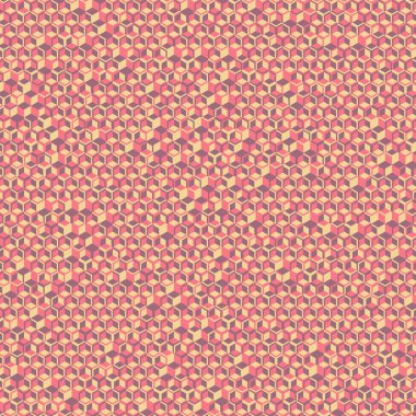  Altıgen Labirent deseni soyut illüstrasyon