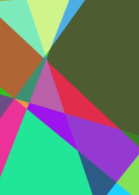 Geometrik soyutlama üretken sanat arkaplan çizimi