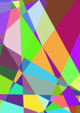 Geometrik soyutlama üretken sanat arkaplan çizimi