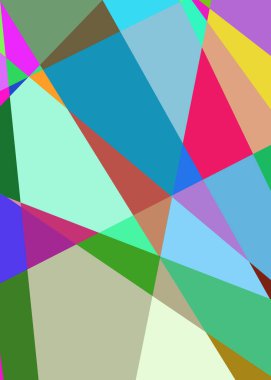 Geometrik soyutlama üretken sanat arkaplan çizimi