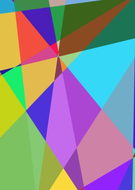 Geometrik soyutlama üretken sanat arkaplan çizimi