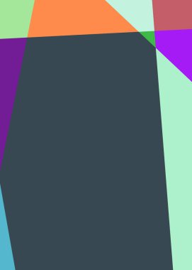 Geometrik soyutlama üretken sanat arkaplan çizimi