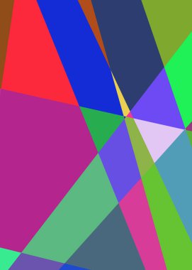 Geometrik soyutlama üretken sanat arkaplan çizimi