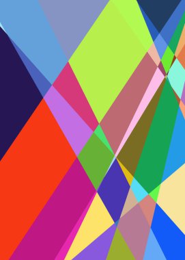 Geometrik soyutlama üretken sanat arkaplan çizimi