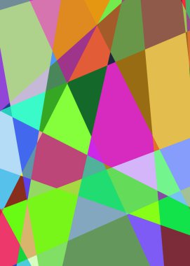 Geometrik soyutlama üretken sanat arkaplan çizimi