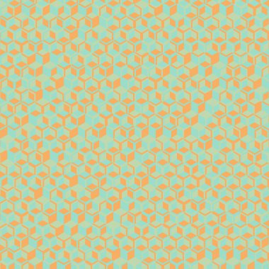  Altıgen Labirent deseni soyut illüstrasyon